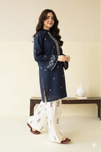 Classic Lawn Collection – Embroidered 2 Piece Unstitched Suit - Blue