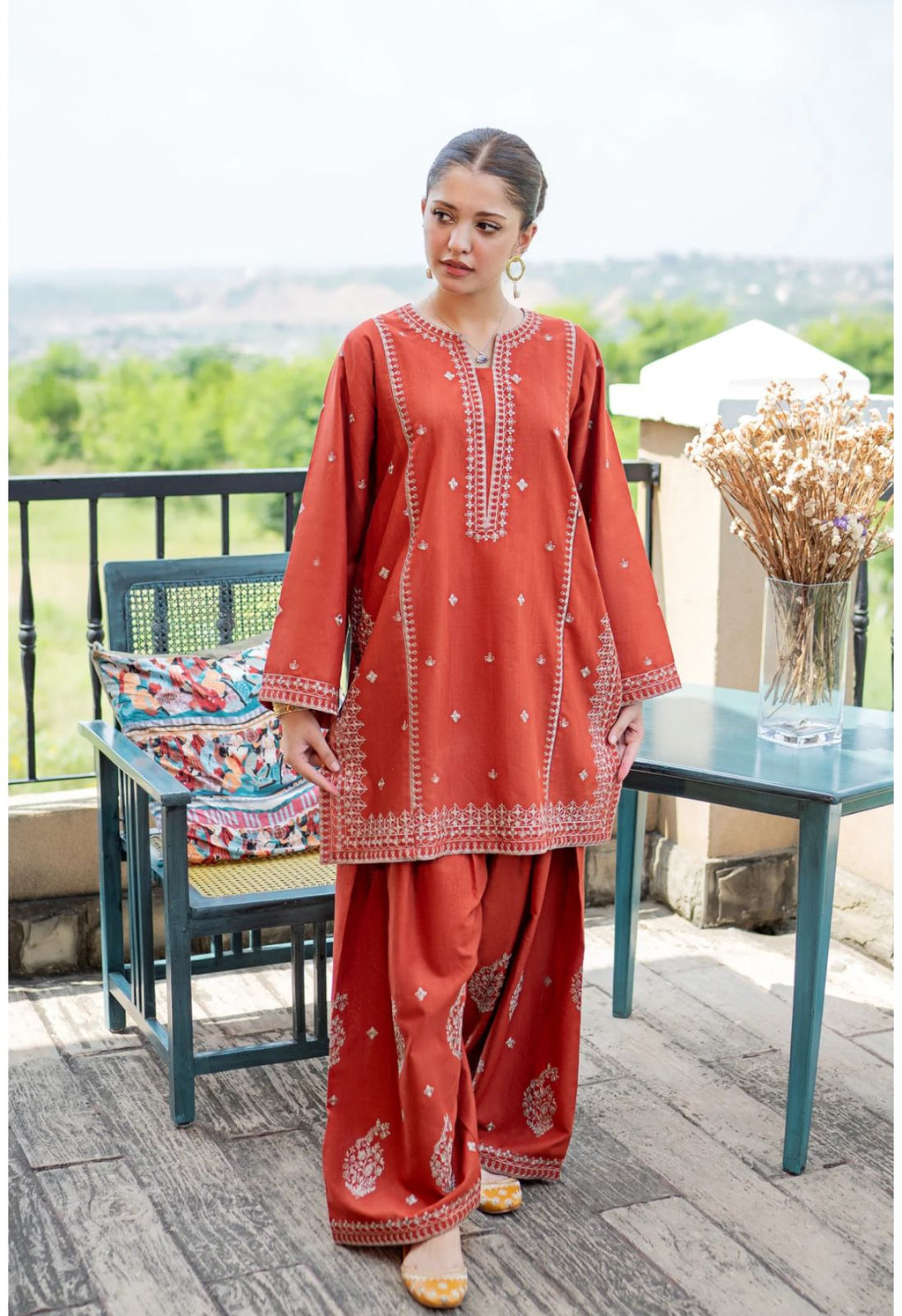 Grace Embroidered Collection – 2 Piece Suit