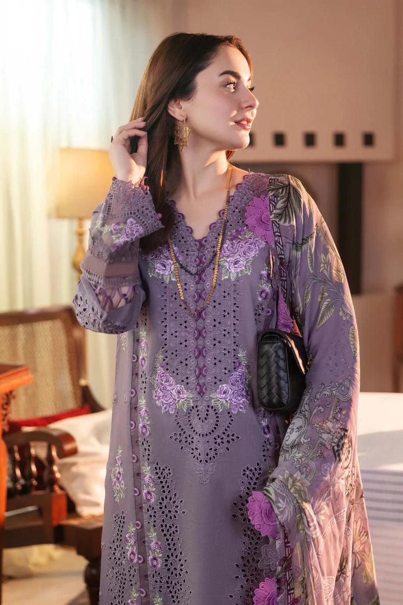 Designer Embroidery Collection - 3pc unstitched Lawn