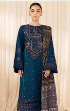 Grace Embroidery Lawn Collection – 3 Piece Unstitched Suit - navy