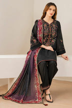 Grace Embroidery Lawn Collection – 3 Piece Unstitched Suit - navy