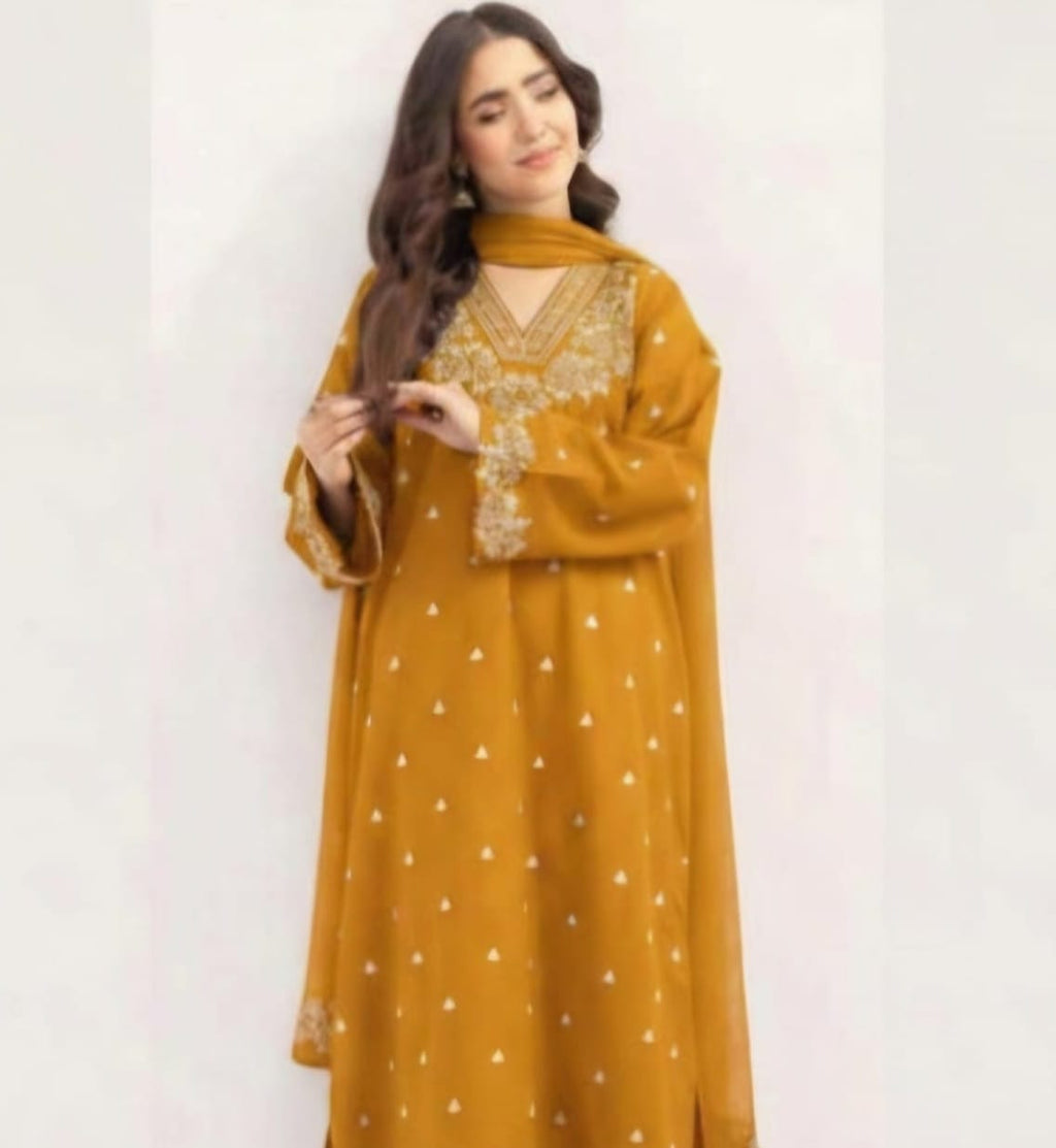 Grace Embroidered Collection – 2 Piece Unstitched Suit