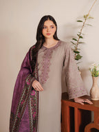 Designer Embroidery Collection - 3pc unstitched Lawn