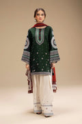 Grace Embroidery Lawn Collection – 3 Piece Unstitched Suit - Green