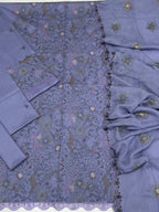 Premium Embroidered Summer Lawn Dress | 3 Piece Unstitched Suit