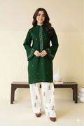 Classic Lawn Collection – Embroidered 2 Piece Unstitched Suit - Green