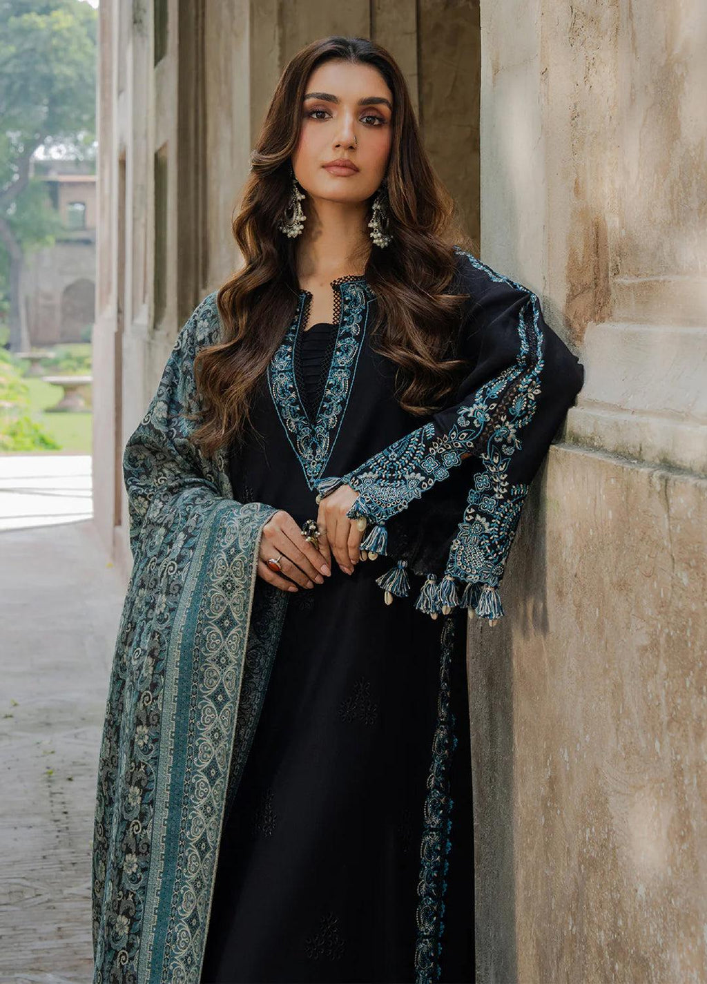 Grace Embroidery Lawn Collection – 3 Piece Unstitched Suit - navy