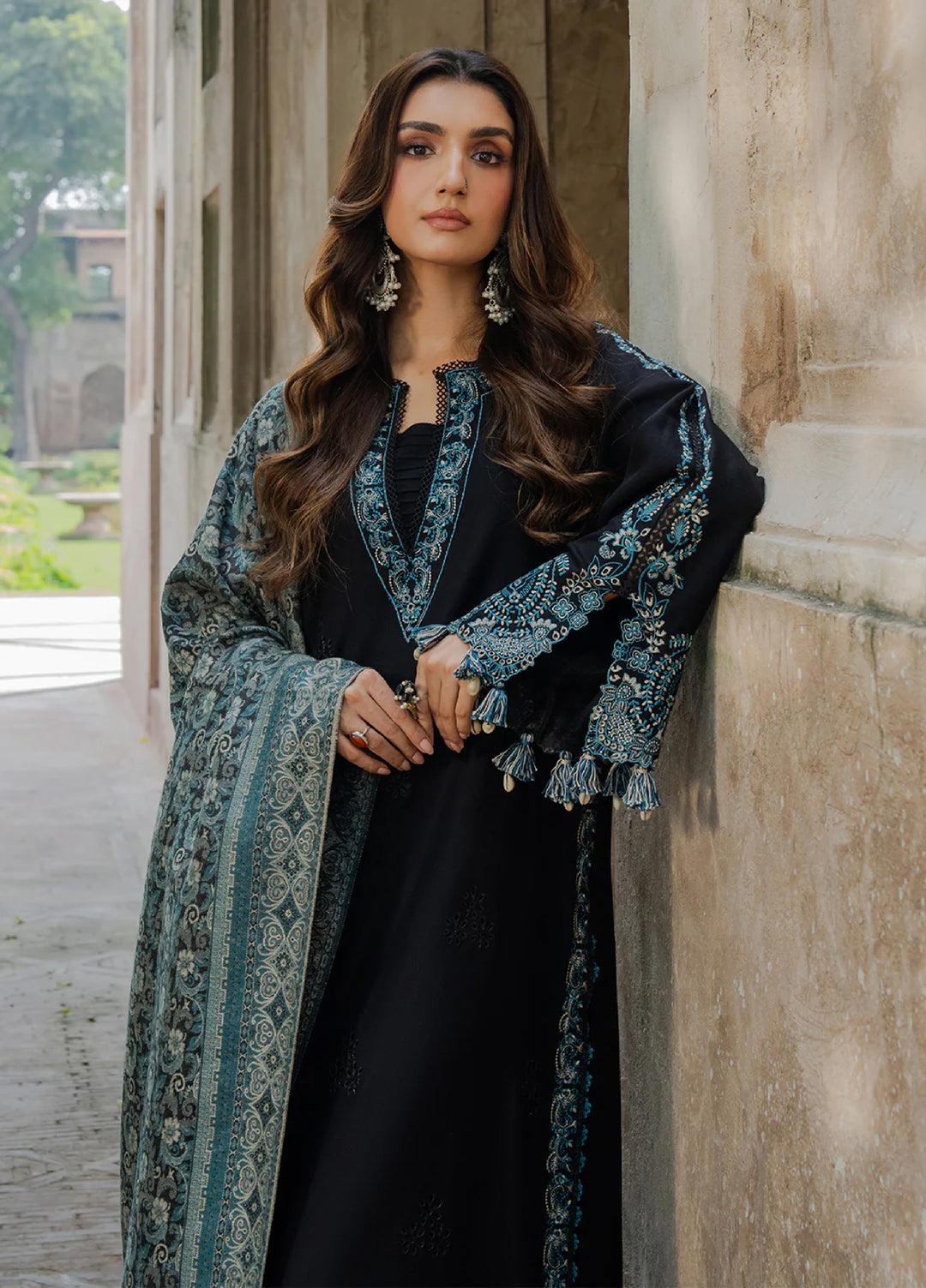 Grace Embroidery Lawn Collection – 3 Piece Unstitched Suit - navy